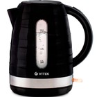 Чайник электрический Vitek VT-1174 MC, пластик, 1.7 л, 2200 Вт, чёрно-серебристый 9072234 - фото 9985862