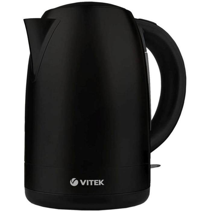 Чайник электрический Vitek VT-7090, металл, 1.7 л, 2200 Вт, чёрный - Фото 1