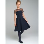 Платье с верхом из сетки, рост 158 см - Фото 1