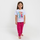 Комплект для девочки (футболка, брюки) «Холодное сердце», Disney, рост 98-104 (30) - фото 320310153