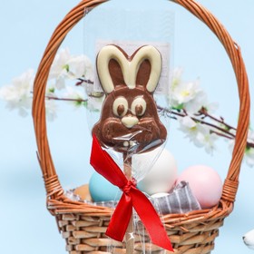 

Фигура из молочного шоколада "Кролик 2023", на палочке, 32 гр