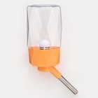 Поилка для грызунов, 250 мл, крепление-пружинка, оранжевая - Фото 2