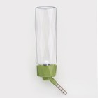 Поилка для животных, 500 мл, крепление-пружинка, зелёная - Фото 1