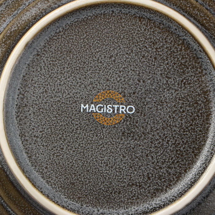 Салатник фарфоровый Magistro Urban, 600 мл, d=16 см, цвет серый - фото 1908993121
