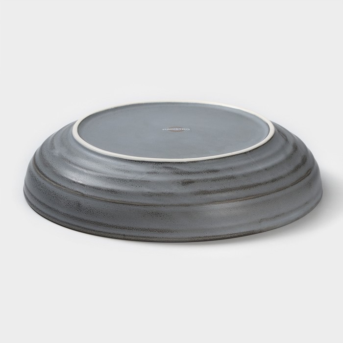 Салатник фарфоровый Magistro Urban, 1250 мл, d=23 см, цвет серый - фото 1908993129