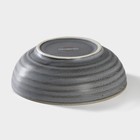 Миска фарфоровая Magistro Urban, 260 мл, d=12 см, цвет серый - Фото 3