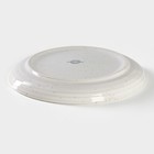 Тарелка фарфоровая десертная Magistro Urban, d=17 см, цвет белый в крапинку - Фото 3