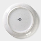 Тарелка фарфоровая десертная Magistro Urban, d=17 см, цвет белый в крапинку - Фото 4