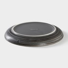 Тарелка фарфоровая десертная Magistro Urban, d=17 см, цвет серый - Фото 3