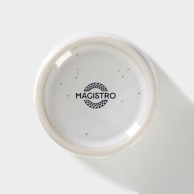 Соусник Magistro Urban, 70 мл, d=6.7 см, фарфор, белый в крапинку