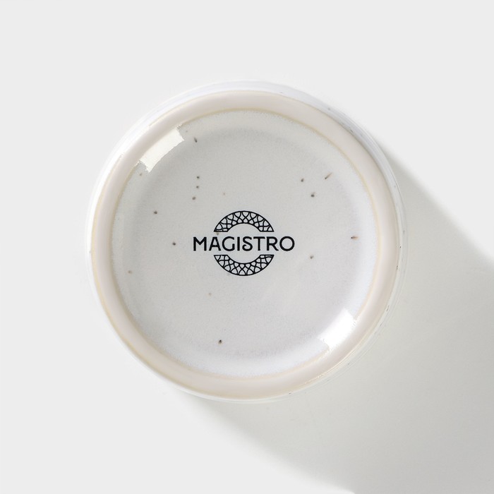 Соусник фарфоровый Magistro Urban, 70 мл, d=6,7 см, цвет белый в крапинку - фото 1882507110