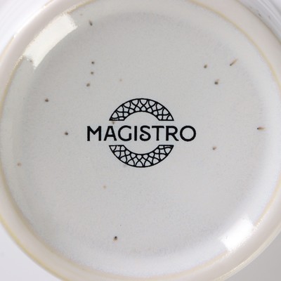 Соусник Magistro Urban, 70 мл, d=6.7 см, фарфор, белый в крапинку