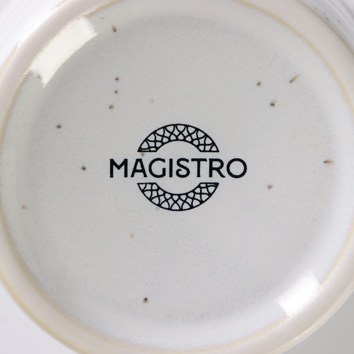 Соусник фарфоровый Magistro Urban, 70 мл, d=6,7 см, цвет белый в крапинку - фото 1882507111