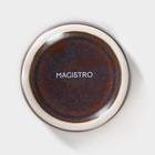Соусник фарфоровый Magistro Garland, 70 мл, d=6,5 см, цвет синий - фото 4515151