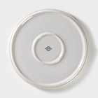 Тарелка фарфоровая обеденная Magistro Urban, d=22,5 см, цвет белый в крапинку - Фото 4