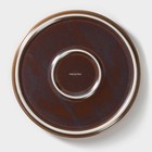 Тарелка Magistro Garland, d=22.5 см, фарфор, синяя, коричневая - Фото 4