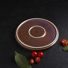 Тарелка Magistro Garland, d=22.5 см, фарфор, синяя, коричневая - Фото 5