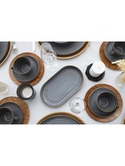 Блюдо Magistro Urban, 260 мл, 18×9.8×2.5 см, овальное, фарфор, серый - Фото 8