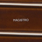 Блюдо Magistro Garland, 24×13.7×2.7 см, овальное, фарфор, синее - Фото 7