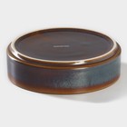 Салатник Magistro Garland, 500 мл, d=15 см, фарфор, синий, коричневый - Фото 3