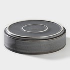 Салатник с высоким бортом Magistro Urban, 650 мл, d=17 см, фарфор, серый - Фото 3