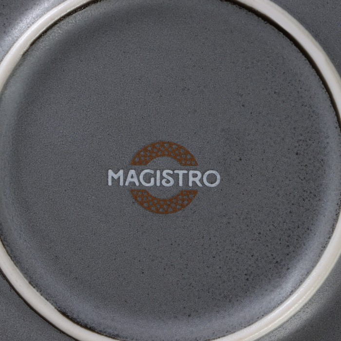 Салатник фарфоровый с высоким бортом Magistro Urban, 650 мл, d=17 см, цвет серый - фото 1908993335