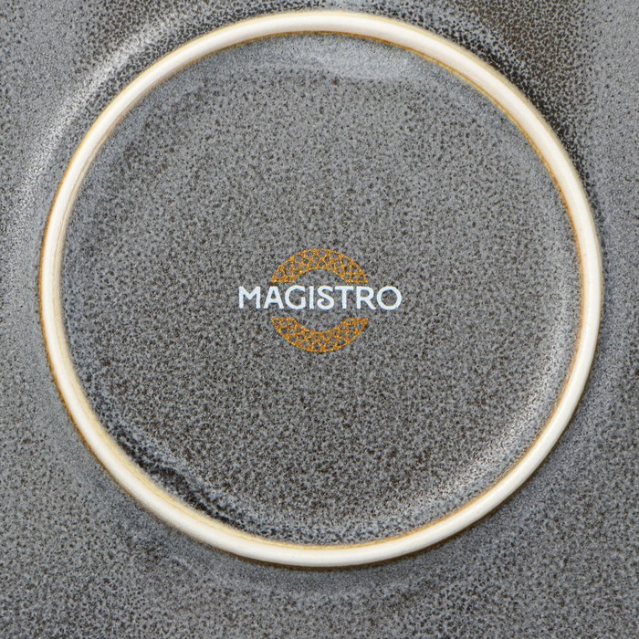 Салатник фарфоровый с высоким бортом Magistro Urban, 650 мл, d=17 см, цвет серый - фото 1908993337