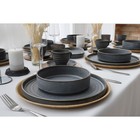 Салатник с высоким бортом Magistro Urban, 650 мл, d=17 см, фарфор, серый - Фото 8