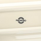 Блюдо фарфоровое для подачи Magistro Ocean, 33×10×3 см, цвет голубой - фото 24425220