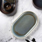 Блюдо фарфоровое овальное Magistro Ocean, 25×16×2,4 см, цвет голубой - Фото 2