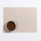 Коврик силиконовый под миску, 40 х 30 см, серый - Фото 1