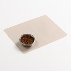Коврик силиконовый под миску, 40 х 30 см, серый - Фото 2