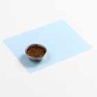 Коврик силиконовый под миску, 40 х 30 см, голубой - Фото 2