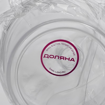 Ёмкость для специй с ложкой Доляна, 400 мл, 10.5×10 см, пластик, прозрачная