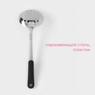 Шумовка Доляна Home, h=37.5 см, нержавеющая сталь, толщина 3 мм - Фото 2