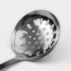 Шумовка Доляна Home, h=37.5 см, нержавеющая сталь, толщина 3 мм - Фото 3