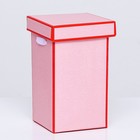 Коробка складная, красная, 10 х 18 см - фото 7711874