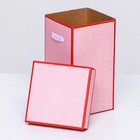 Коробка складная, красная, 10 х 18 см - фото 7711876