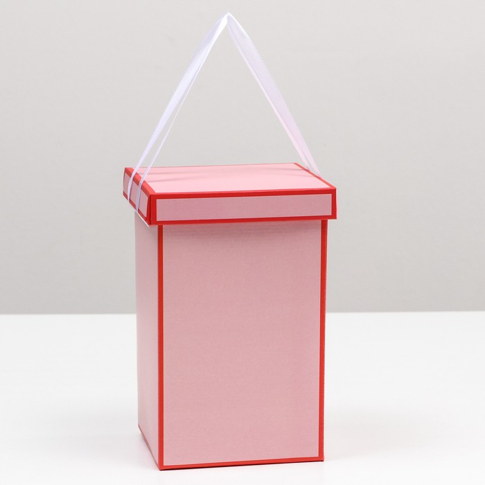 Коробка складная, красная, 14 х 23 см - Фото 1