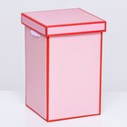 Коробка складная, красная, 14 х 23 см - Фото 3
