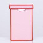 Коробка складная, красная, 14 х 23 см - Фото 4