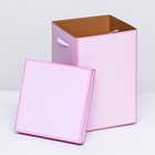 Коробка складная, розовая, 17 х 25 см - фото 7711888