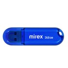 Флешка Mirex CANDY BLUE, 32 Гб ,USB2.0, чт до 25 Мб/с, зап до 15 Мб/с, синяя - фото 319734201