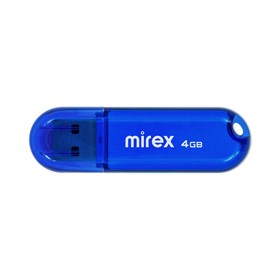 Флешка Mirex CANDY BLUE, 4 Гб ,USB2.0, чт до 25 Мб/с, зап до 15 Мб/с, синяя