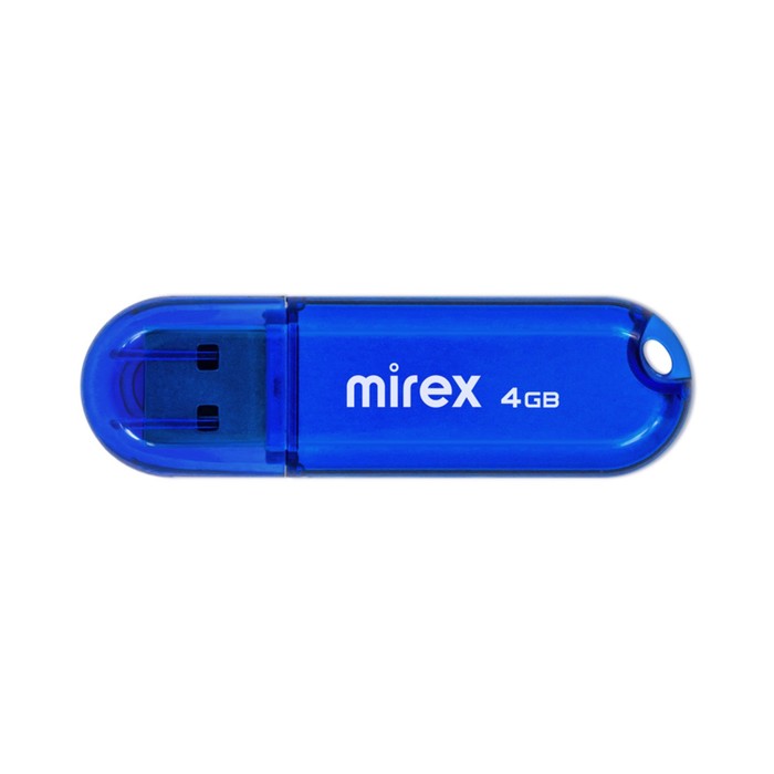 Флешка Mirex CANDY BLUE, 4 Гб ,USB2.0, чт до 25 Мб/с, зап до 15 Мб/с, синяя - Фото 1