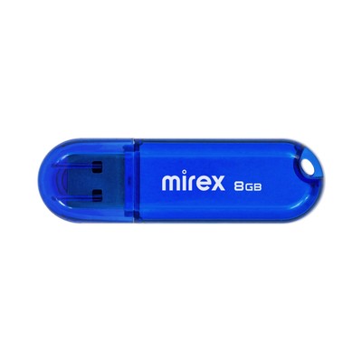 Флешка Mirex CANDY BLUE, 8 Гб ,USB2.0, чт до 25 Мб/с, зап до 15 Мб/с, синяя