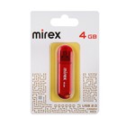 Флешка Mirex CANDY RED, 4 Гб ,USB2.0, чт до 25 Мб/с, зап до 15 Мб/с, красная 9284245 - фото 13339353