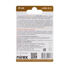 Флешка Mirex CANDY RED, 4 Гб ,USB2.0, чт до 25 Мб/с, зап до 15 Мб/с, красная 9284245 - фото 13339354