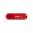 Флешка Mirex CANDY RED, 4 Гб ,USB2.0, чт до 25 Мб/с, зап до 15 Мб/с, красная - фото 319813220