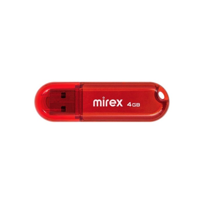

Флешка Mirex CANDY RED, 4 Гб ,USB2.0, чт до 25 Мб/с, зап до 15 Мб/с, красная